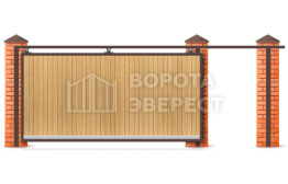 Ворота откатные 2200×3500 с дистанционным управлением ВЭ-5000